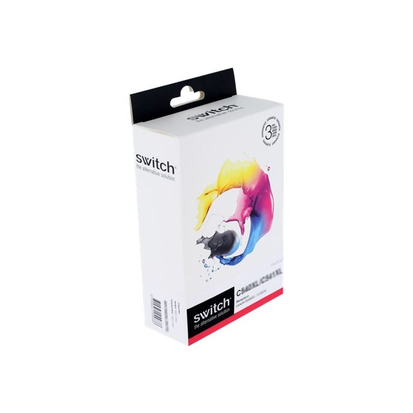 0000793725722-Cartouche compatible Canon PGI-520/CLI-521 - Pack de 5 - noir photo, noir, cyan, magenta, j-P_79372572_1-0