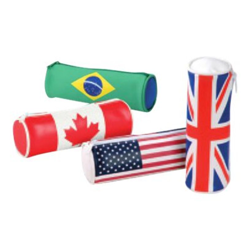 3135258417236-Trousse ronde World - 1 compartiment - 4 drapeaux disponibles - Viquel-P_79373026_7-5