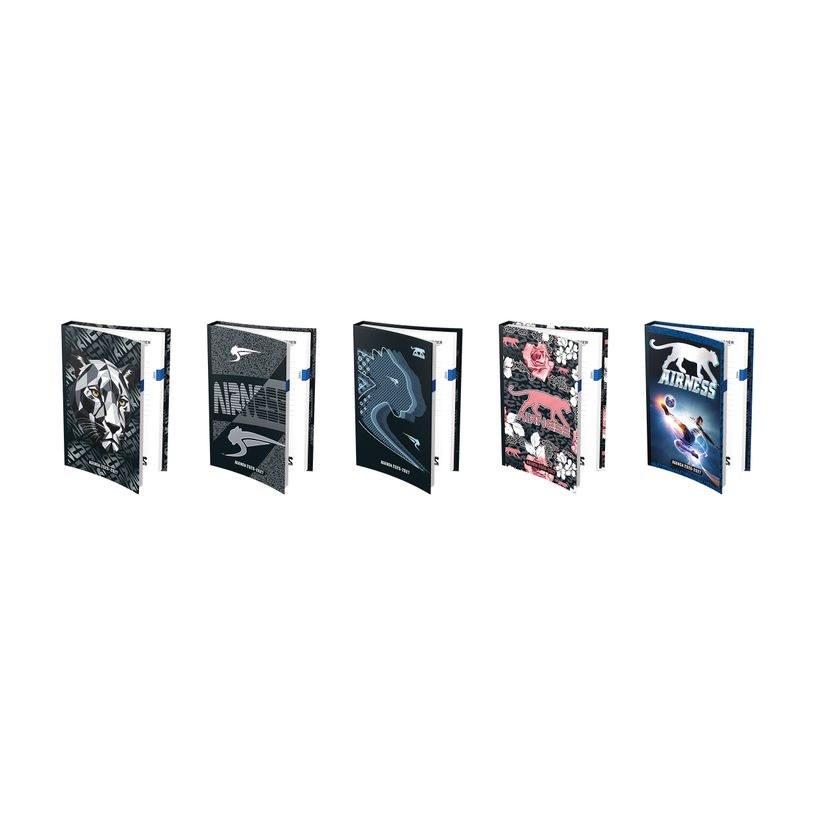 3020120004600-Agenda Scolaire AIRNESS FUSE - 12x17cm - 5 décors - Hamelin--0