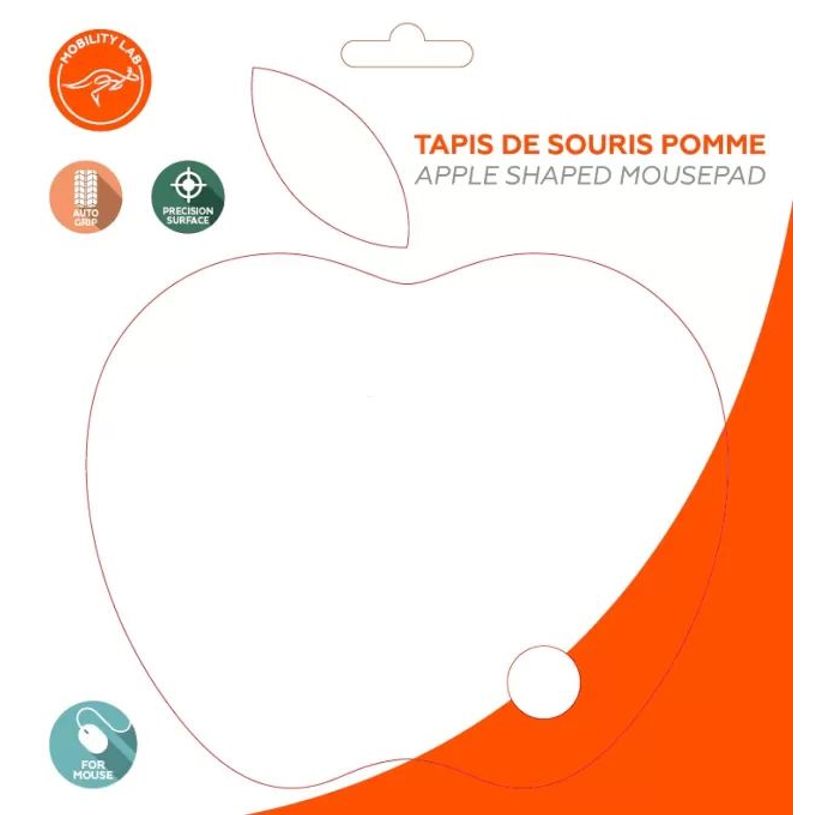 3550350005394-Mobility Lab - Tapis de souris en forme de pomme - blanc--2