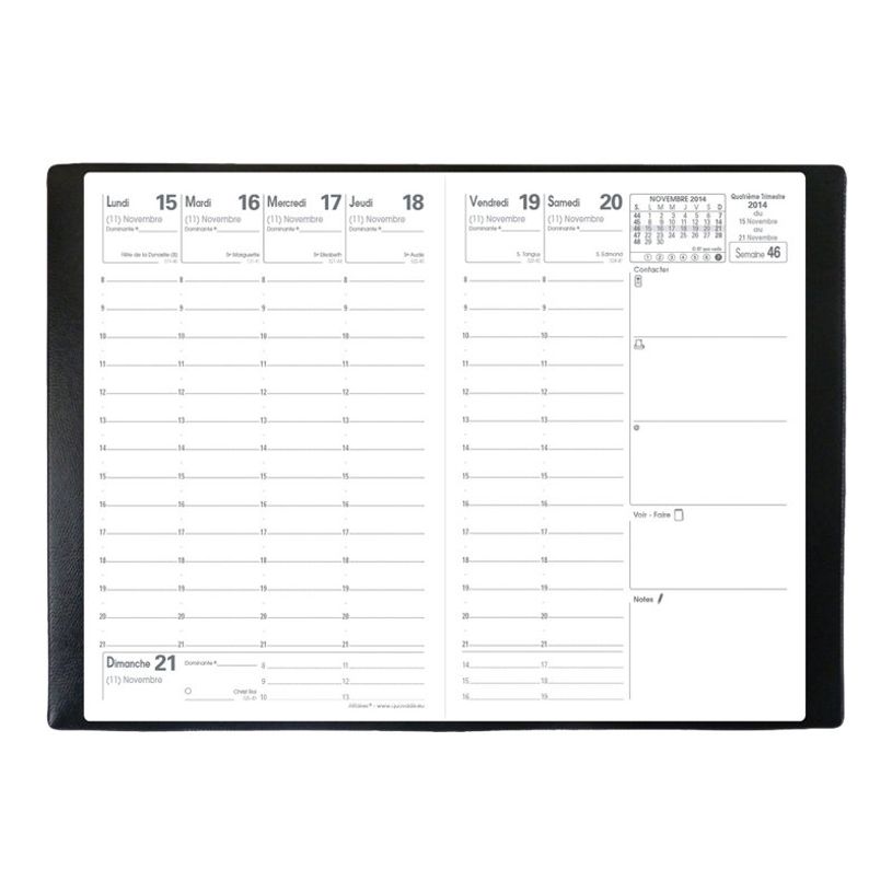 3371010335527-Quo Vadis - Agenda Toscana Affaires avec répertoire - 1 semaine sur 2 pages - 10 x 15 cm --P_79374428_3-2