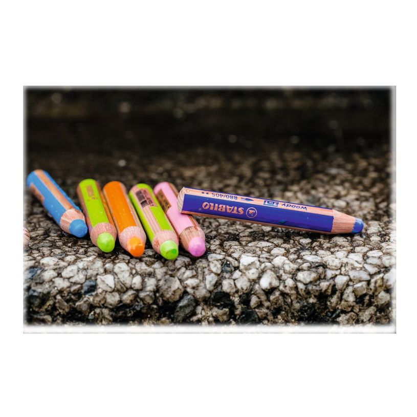 4006381115506-STABILO Woody 3 in 1 - Crayon de couleur pointe large - bleu cyanine-P_79374471_3-3