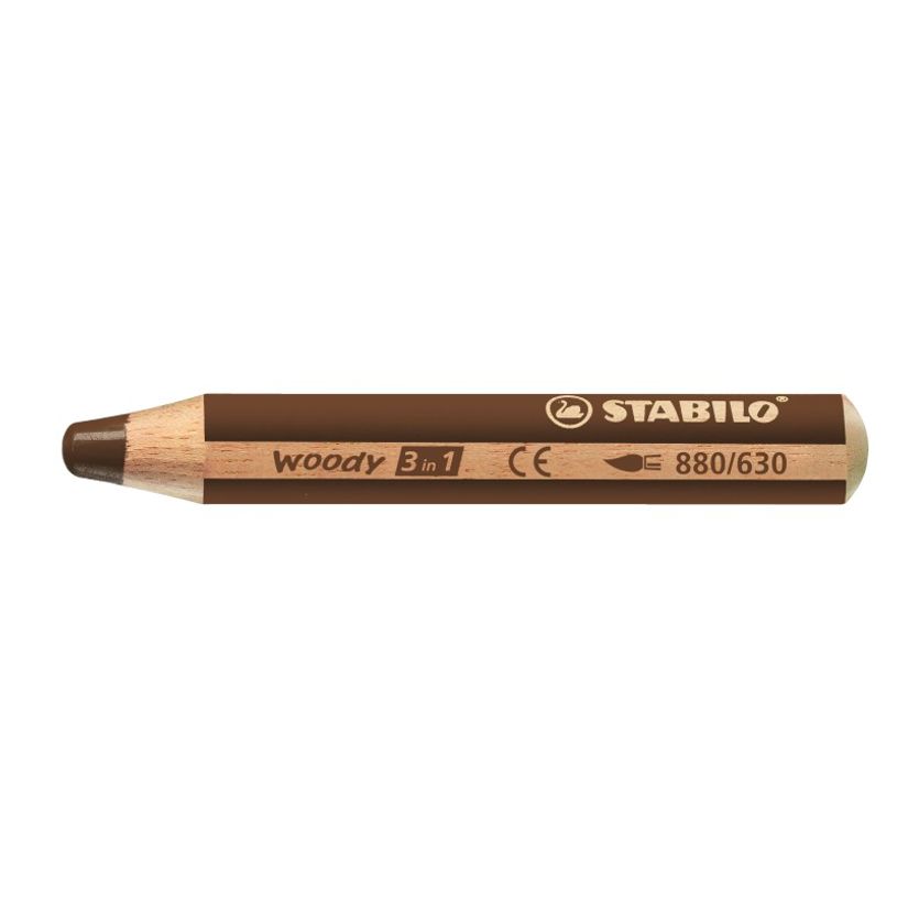 4006381115551-STABILO Woody 3 in 1 - Crayon de couleur pointe large - marron-P_79374476_1-0
