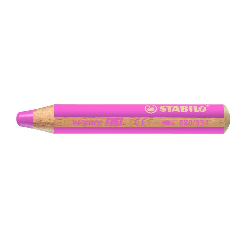 4006381188791-STABILO Woody 3 in 1 - Crayon de couleur pointe large - rose-P_79374481_1-0