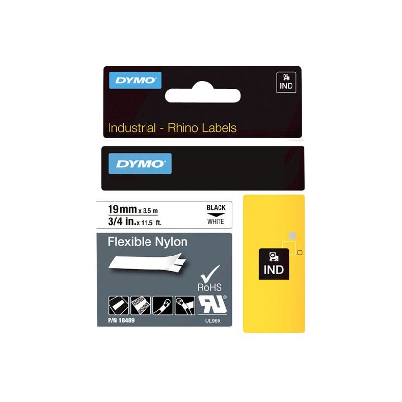 071701184894-Dymo - Ruban d'étiquettes nylon flexible auto-adhésives - (19 mm x 3,5 m) - fond blanc éc-P_79374708_2-5
