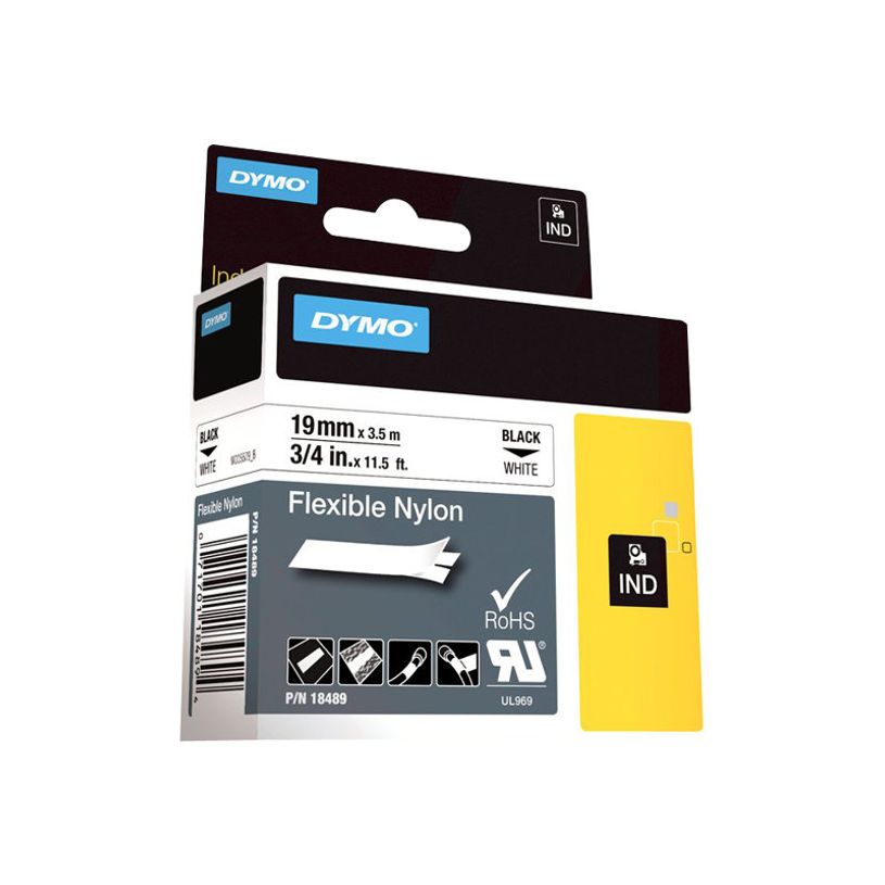 071701184894-Dymo - Ruban d'étiquettes nylon flexible auto-adhésives - (19 mm x 3,5 m) - fond blanc éc-P_79374708_3-4