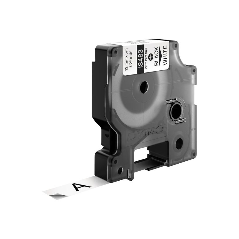 071701184832-Dymo - Ruban d'étiquettes polyester auto-adhésives - (12 mm x 3,5 m) - fond blanc écritur-P_79374709_9-1