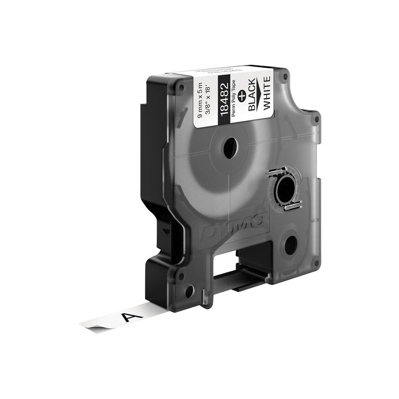 0071701184825-Dymo - Ruban d'étiquettes polyester auto-adhésives - (9 mm x 3,5 m) - fond blanc écritur-P_79374711_4-1