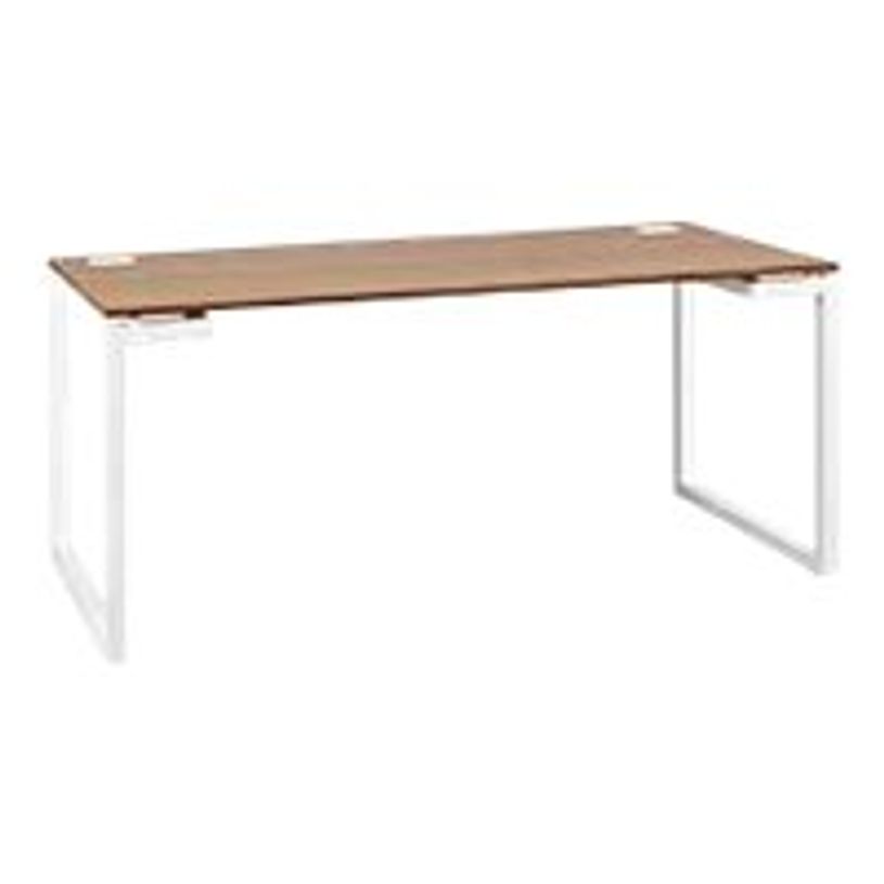 3483600202031-Bureau - SUNDAY - noyer - L 140 cm - pieds cadre-P_79375116_1-0