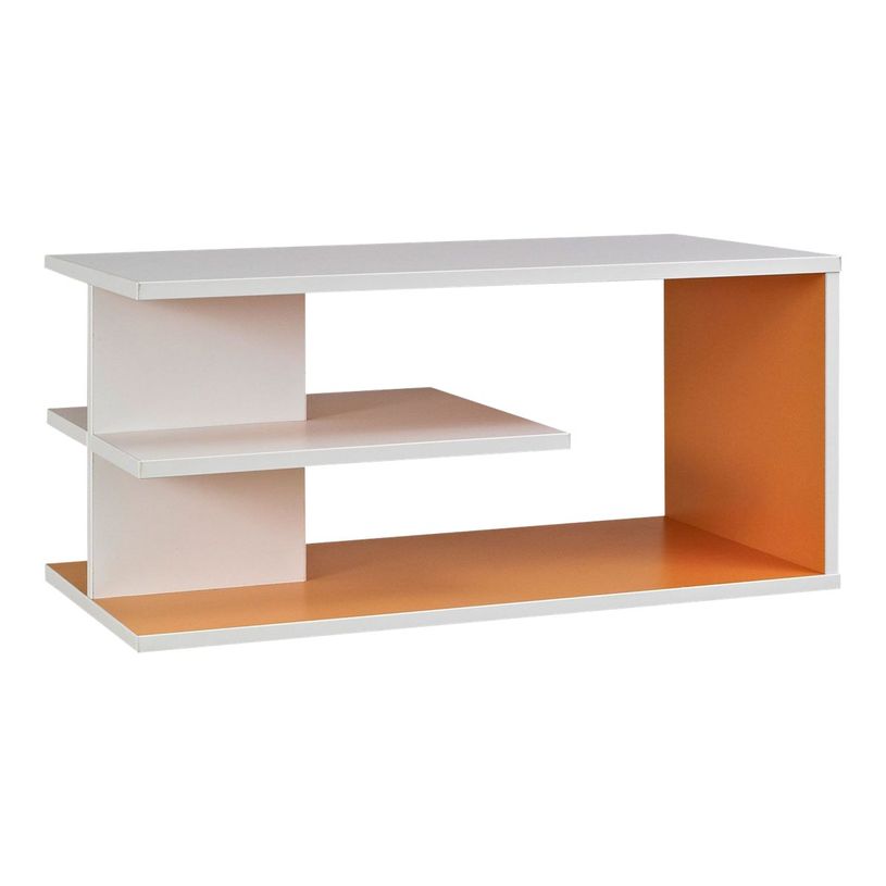 3483600202246-Top surmeuble bicolore SUNDAY - Blanc/mandarine-P_79375132_1-0