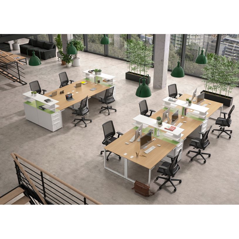 3483600215789-Bureau SUNDAY - L 120 cm - Pieds cadre - Chêne-P_79375140_2-1