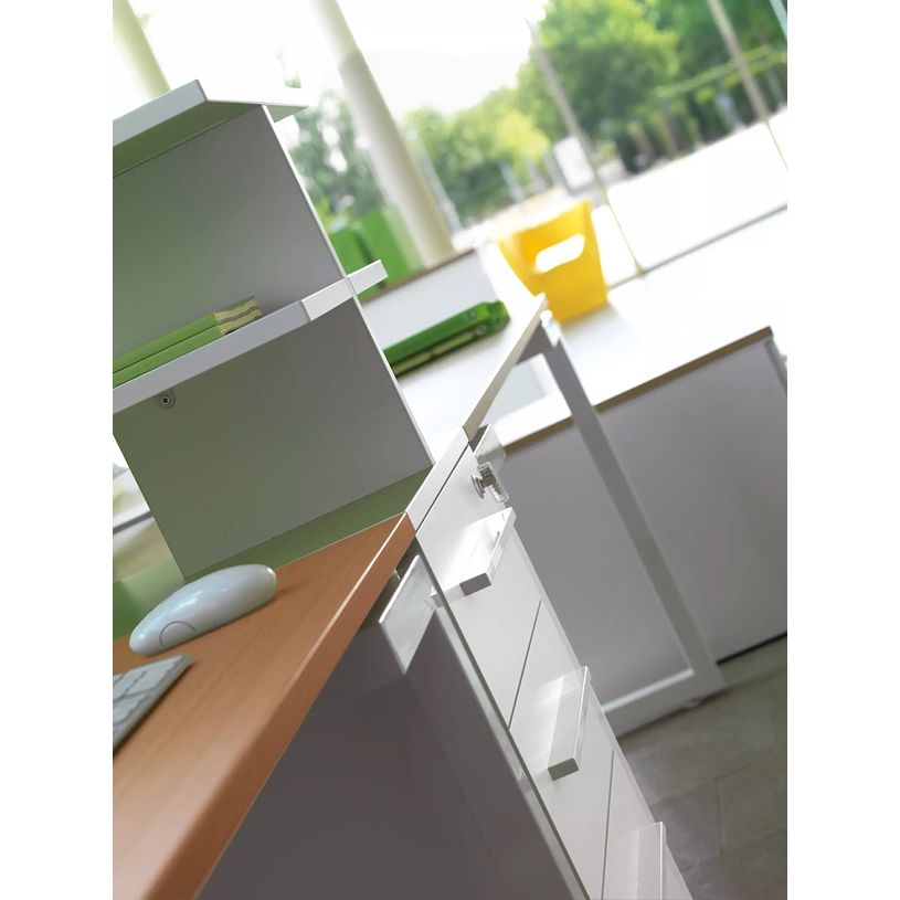 3483600215796-Bureau SUNDAY - 140 cm - Pieds cadre - Chêne-P_79375141_4-2