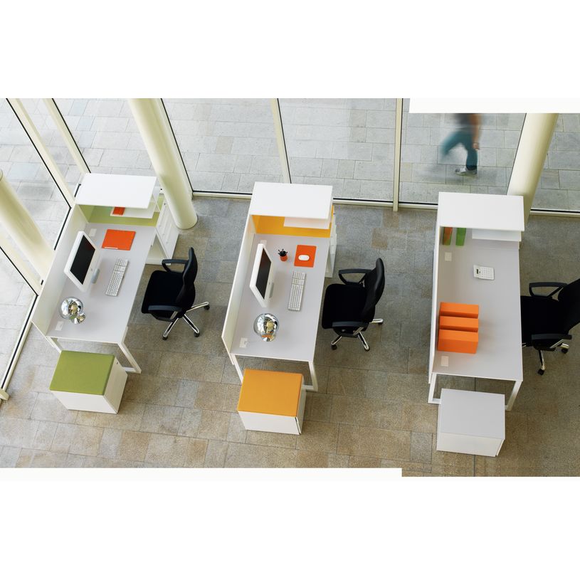 3483600215901-Bureau SUNDAY - L 120 cm - Pieds cadre - Gris-P_79375150_2-1