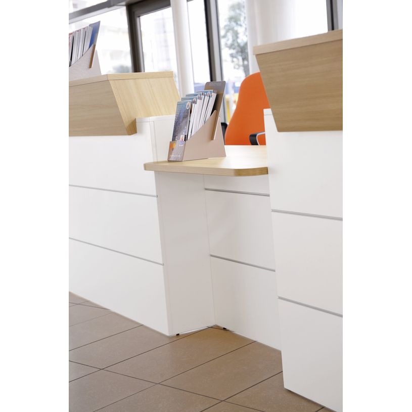 3483600288851-Banque d'accueil droite SUNDAY - L120 x H74/110 x P72/83 - Chêne-P_79375171_5-4