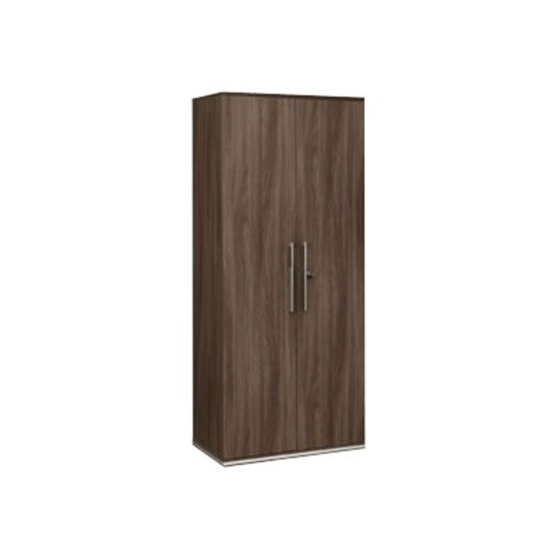 3483600349897-Armoire haute VERMONT - L80 x H188 x P45 - 2 portes - Noyer fumé-P_79375187_1-0