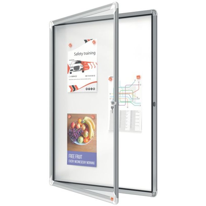 5028252063890-Nobo - Vitrine d'affichage - 9 feuilles A4 - surface magnetique - porte battante - 70,8 x 96,9 x 4,3 cm--1