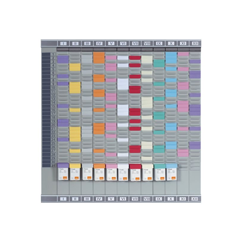 3147330060346-Nobo - Planning mural à cartes - 12 colonnes - 32 fentes - Indice 1.5 - 645 x 660 mm-P_79375518_3-2