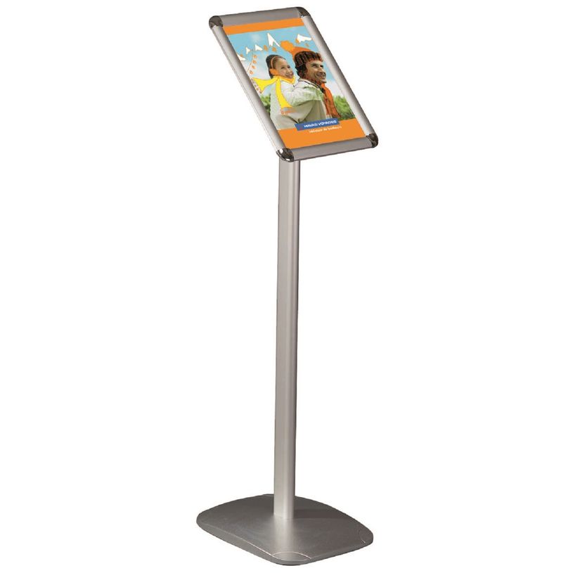 8698473488061-INOVSHOP - Porte-visuel A4 sur pied fixe - gris aluminium anodisé--0
