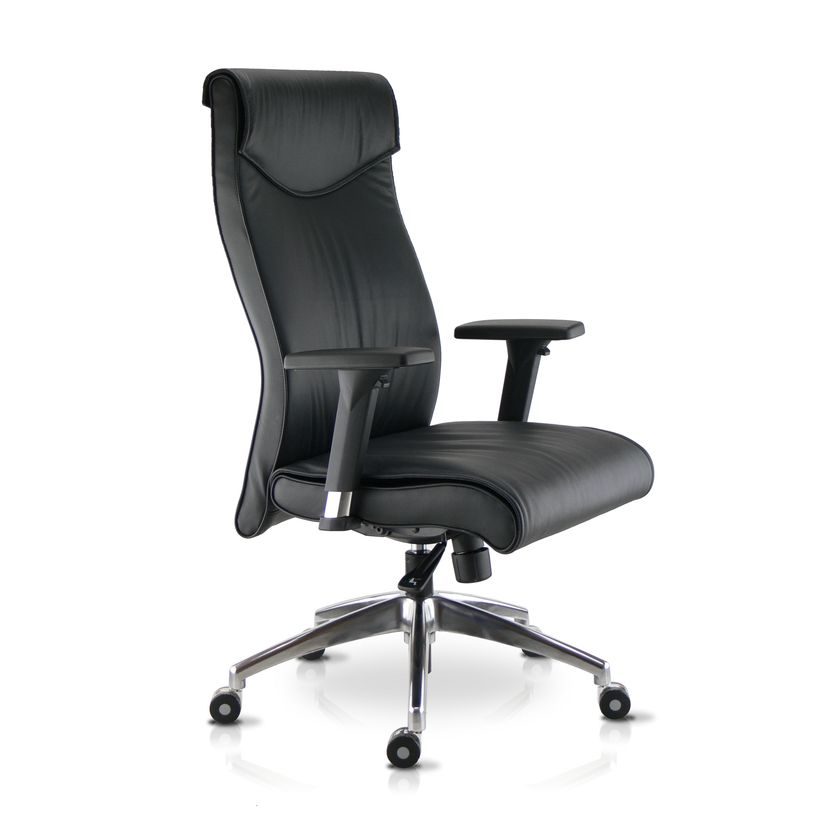 3660916029297-Fauteuil de bureau ergonomique BRIDGER en cuir -  accoudoirs réglables 4D - avec têtière-P_79375850_2-1