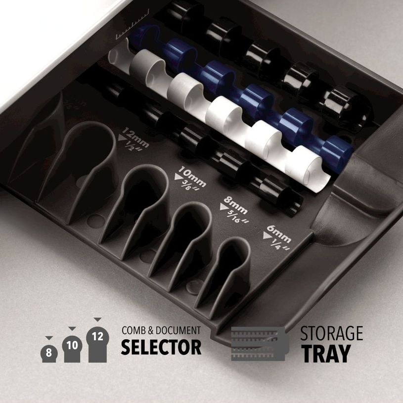 0043859651238-Fellowes Star +150 - machine à relier / relieuse perforeuse manuelle - perfore 15 feuilles - relie 150--3