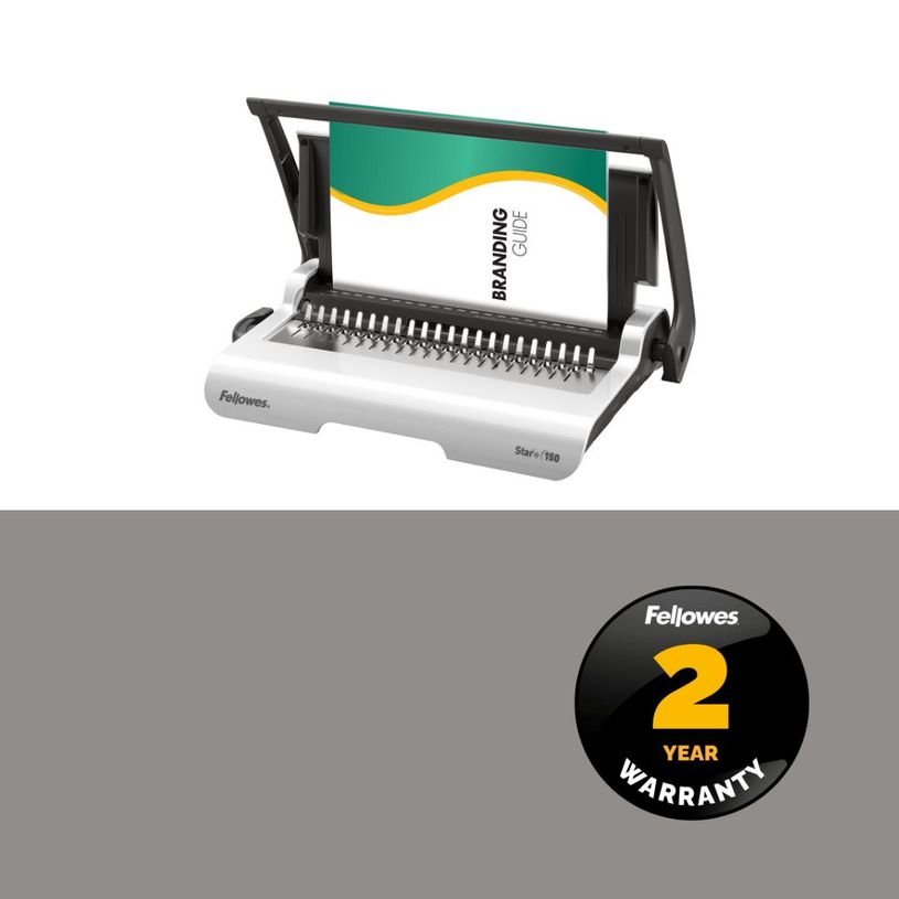 0043859651238-Fellowes Star +150 - machine à relier / relieuse perforeuse manuelle - perfore 15 feuilles - relie 150--4