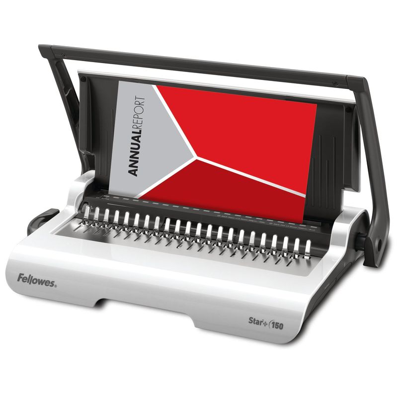 0043859651238-Fellowes Star +150 - machine à relier / relieuse perforeuse manuelle - perfore 15 feuille-P_79376335_10-7
