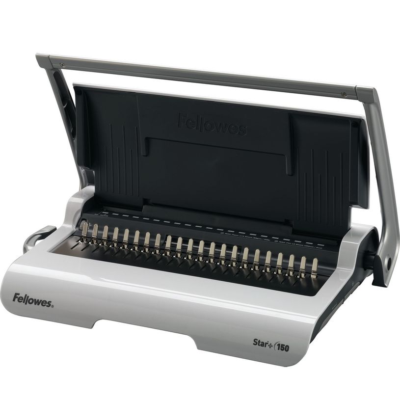 0043859651238-Fellowes Star +150 - machine à relier / relieuse perforeuse manuelle - perfore 15 feuilles-P_79376335_3-0