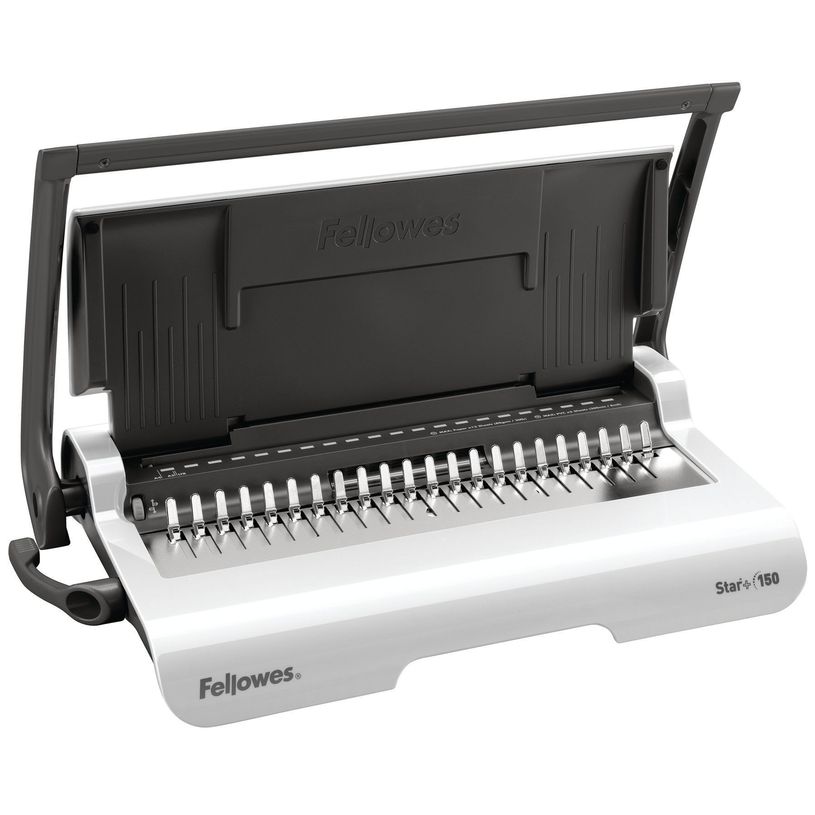 0043859651238-Fellowes Star +150 - machine à relier / relieuse perforeuse manuelle - perfore 15 feuilles-P_79376335_5-2