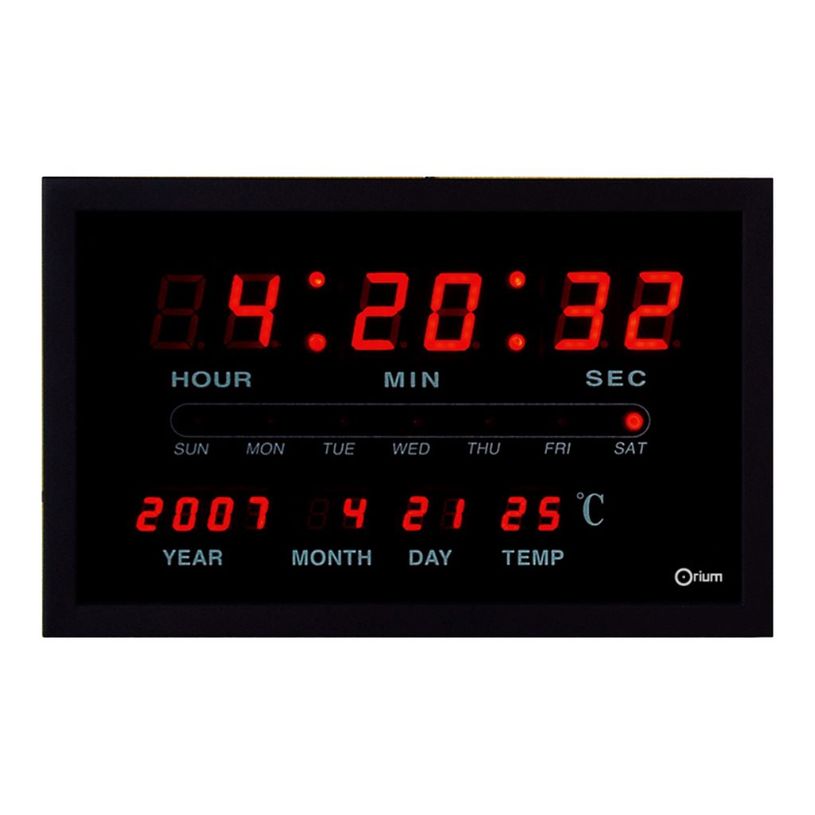 3661474111226-Orium - Horloge - rectangulaire - électronique - noir-P_79376476_1-0