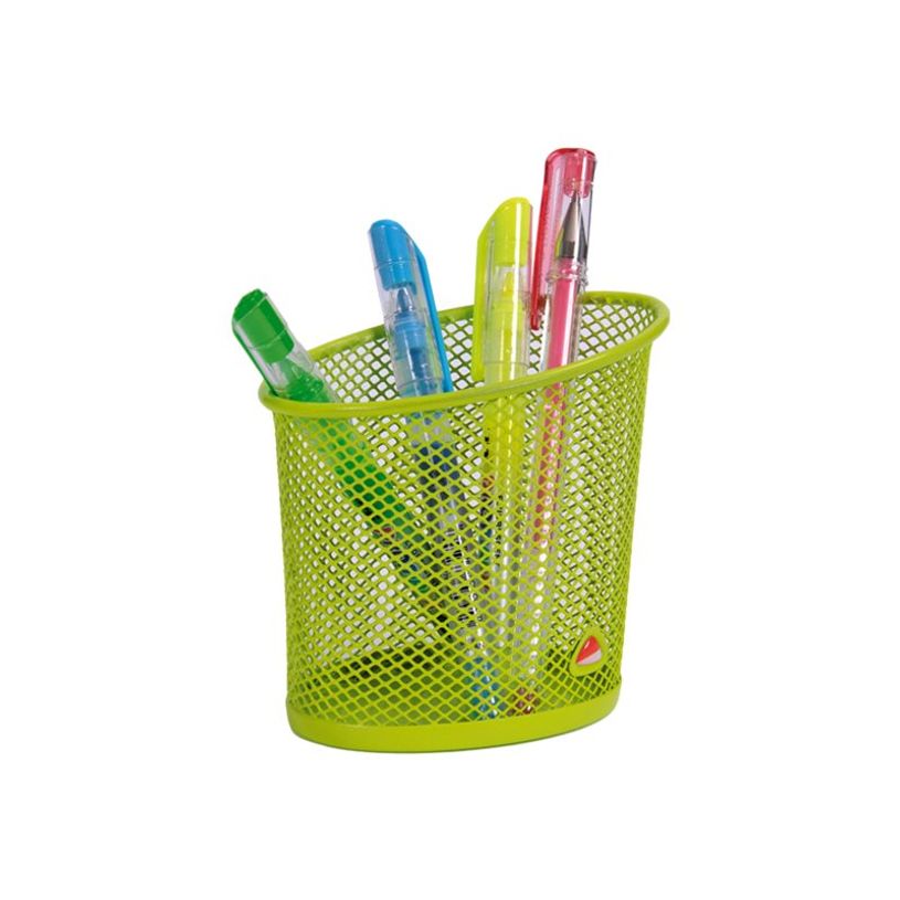3129710012848-ALBA - Pot à crayons - maillon métallique - vert-P_79376648_1-0