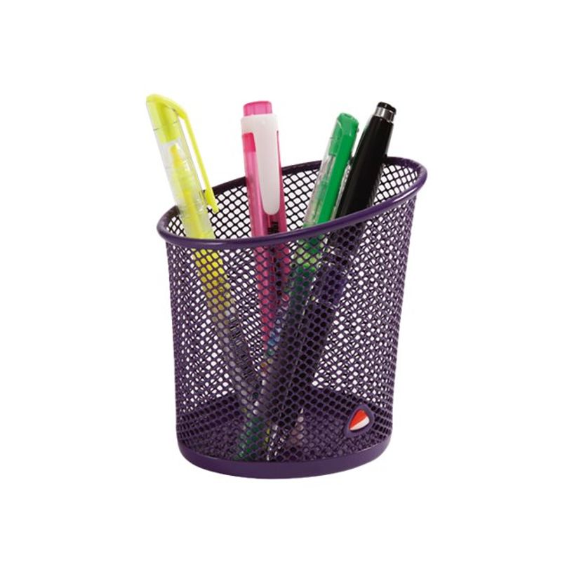 3129710012909-ALBA - Pot à crayons - maillon métallique - violet-P_79376653_1-0