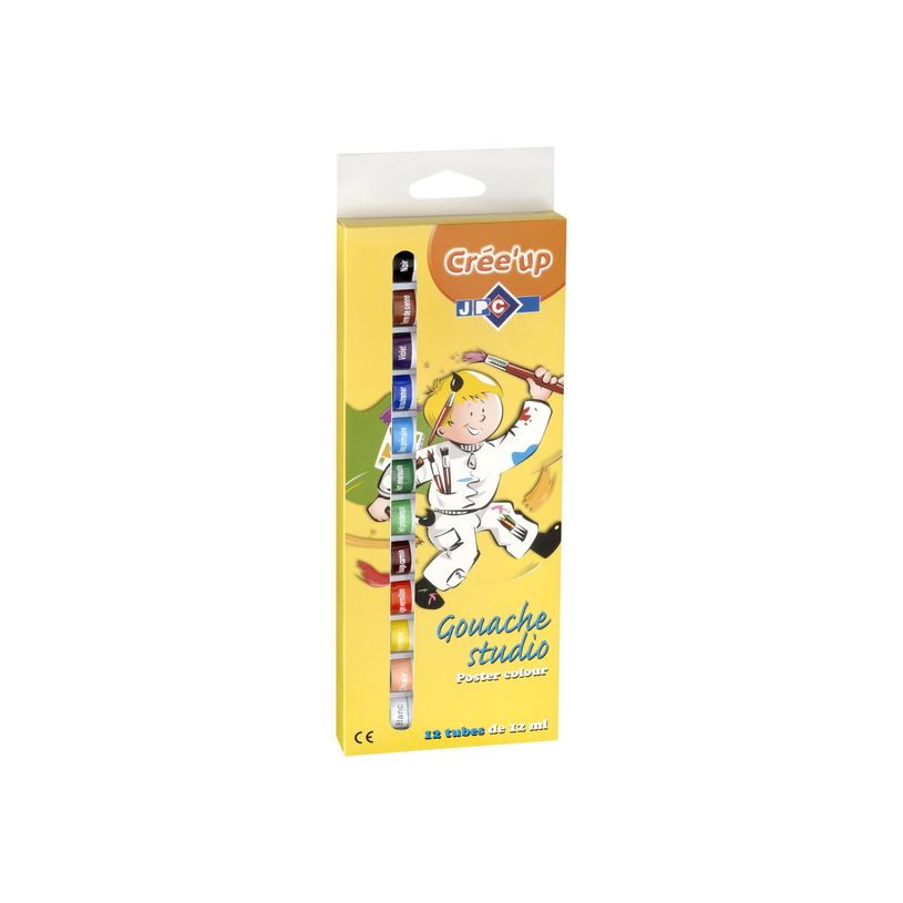 3457706564324-Wonday - étui de 12 tubes de gouache - 12 ml-P_79376733_1-2