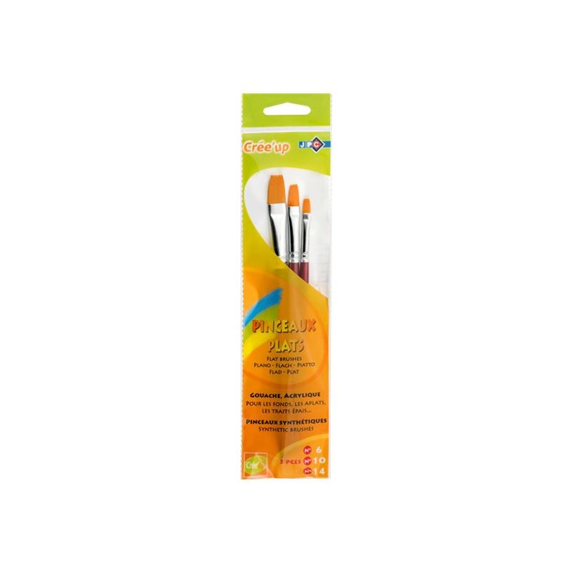 3457706801955-Wonday - Pack de 3 pinceaux plats - N° 6, 10, 14-P_79376735_2-1