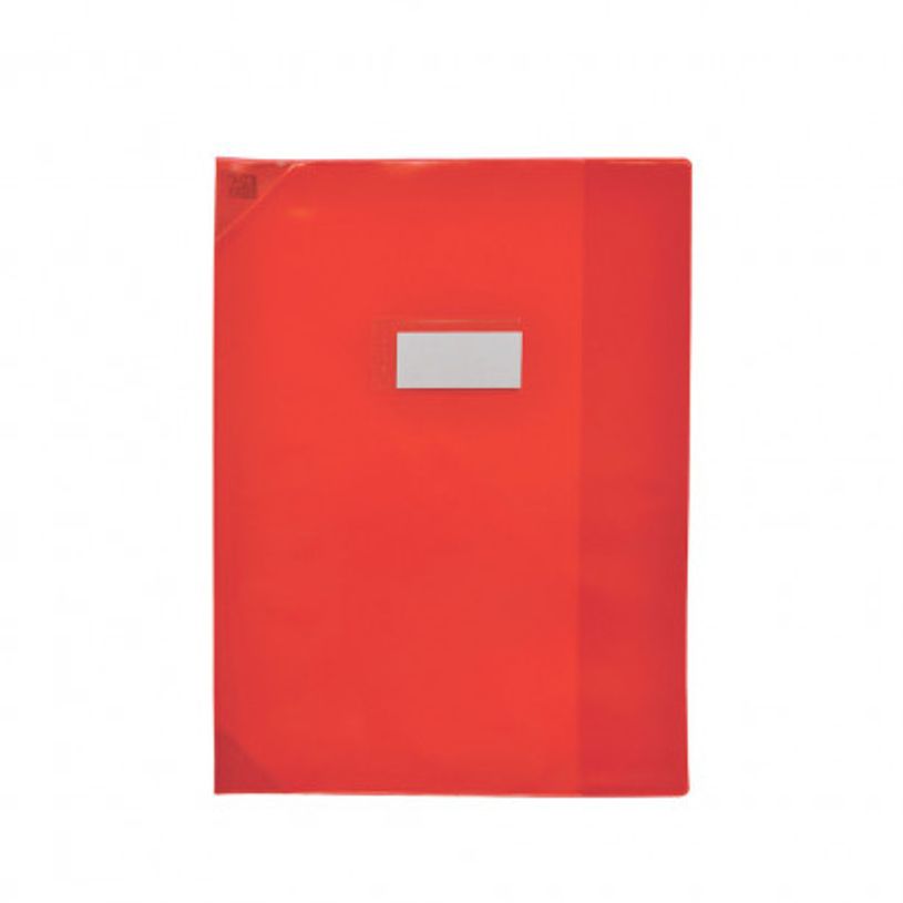3045050057793-Oxford School Life - Protège cahier - A4 (21x29,7 cm) - rouge translucide-P_79376766_1-0