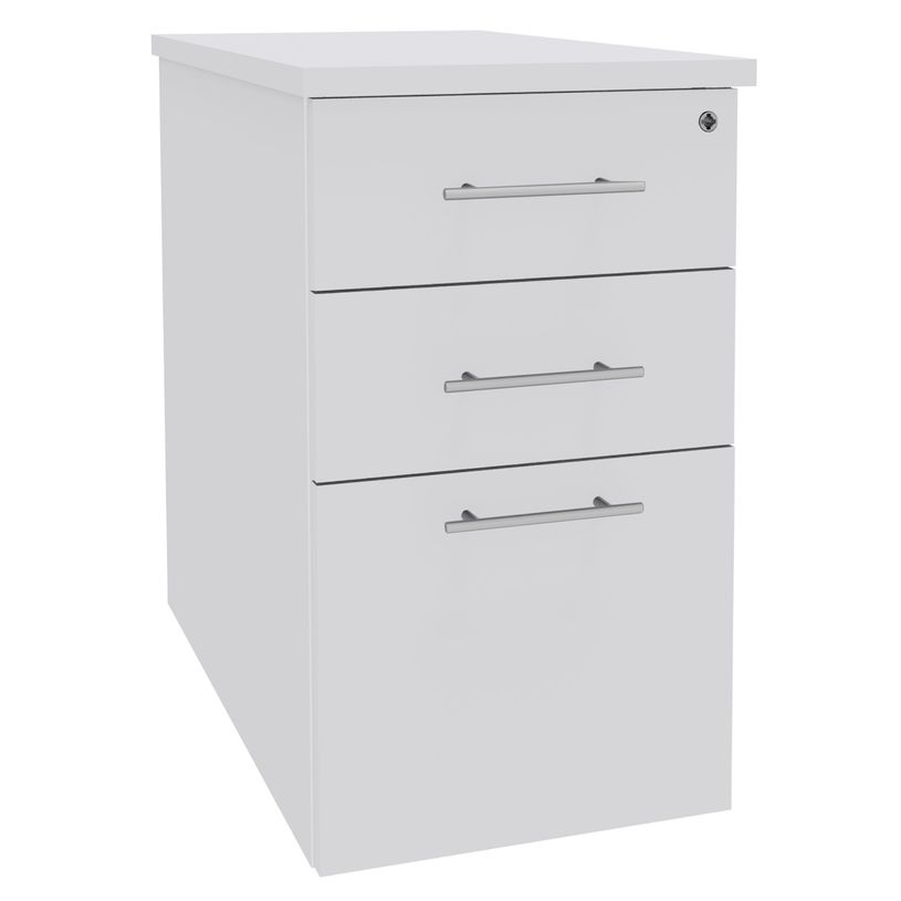 3253310175754-Caisson bout de bureau IDRA/DUAL - L43 x P80 cm - Blanc perle-P_79376850_1-0