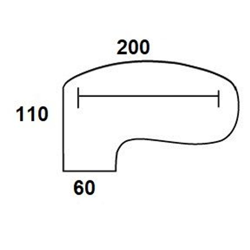 2012348121413-Bureau compact manager retour à gauche IDRA - 200 cm - pieds blanc - Érable (pied de renfort obligato-P_79376863_4-3