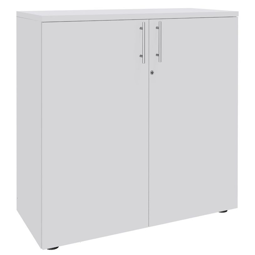 2012348123301-Armoire mi-haute IDRA/DUAL -  L80 x H102 x P47 - 2 portes - 2 tablettes métal DS - Corps blanc --P_79377052_1-0