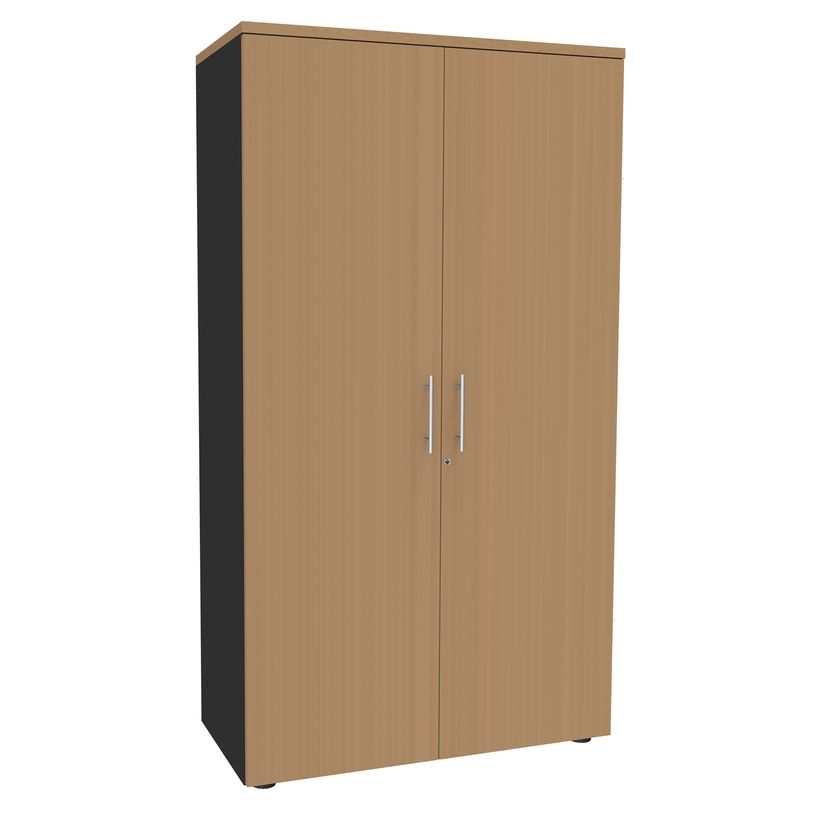 3253310174658-Armoire haute IDRA/DUAL - H180 x L80 x P47 - 2 portes - Corps anthracite - Portes et dessus-P_79377072_1-0