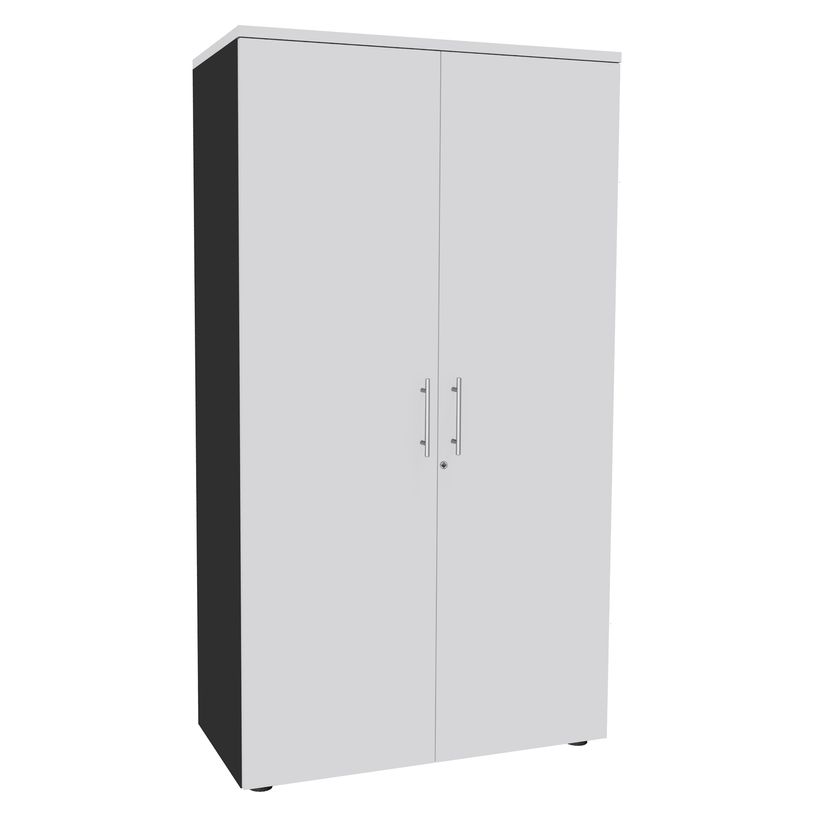 3253310174634-Armoire haute IDRA/DUAL - H180 x L80 x P47 - 2 portes - Corps anthracite - Portes et dessus-P_79377075_1-0