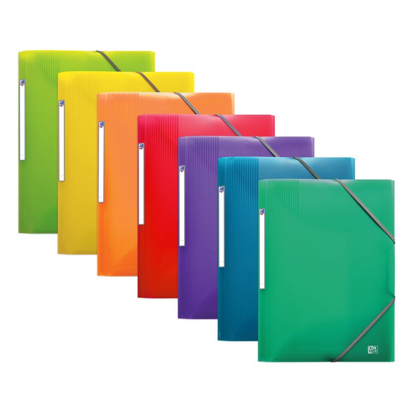 3045050055553-Oxford School Life - Chemise polypro à rabats - A4 - disponible dans différentes couleurs translucide--0