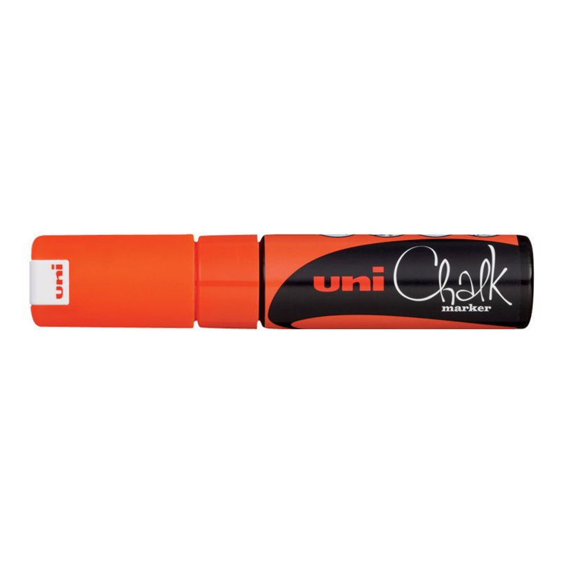 4902778140116-UNI CHALK - Marqueur craie - pointe biseau large - orange fluo-P_79377742_1-0