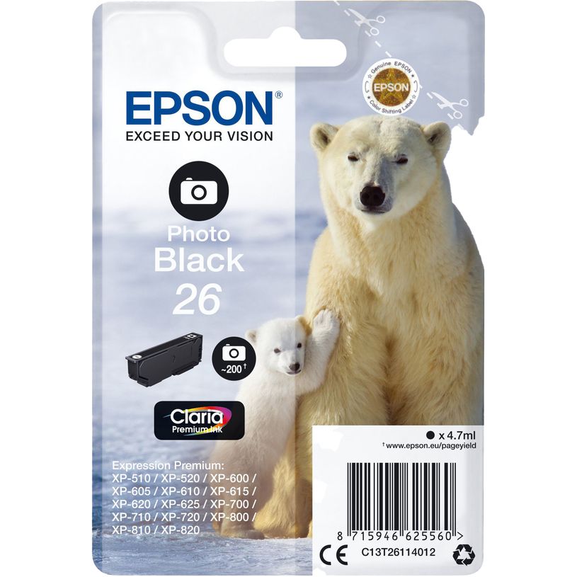 8715946518923-Epson 26 Ours polaire - noir photo - cartouche d'encre originale-P_79380184_1-0
