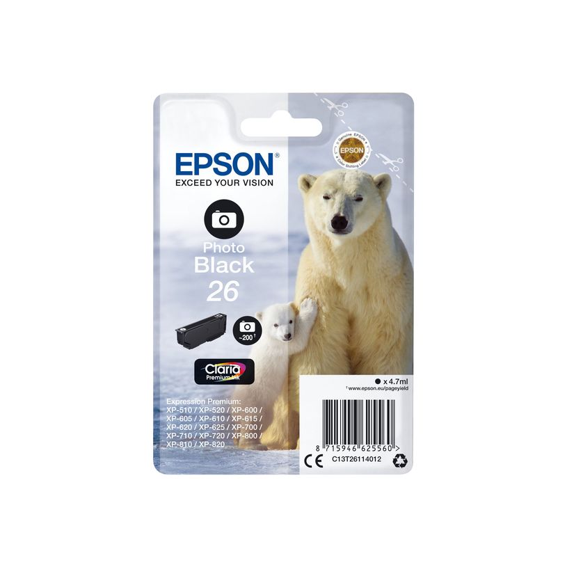 8715946625560-Epson 26 Ours polaire - noir photo - cartouche d'encre originale-P_79380184_5-2