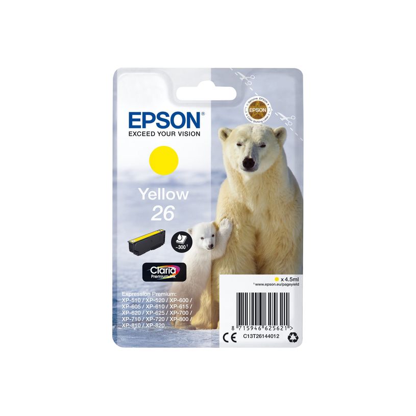 8715946518985-Epson 26 Ours polaire - jaune - cartouche d'encre originale-P_79380187_1-0