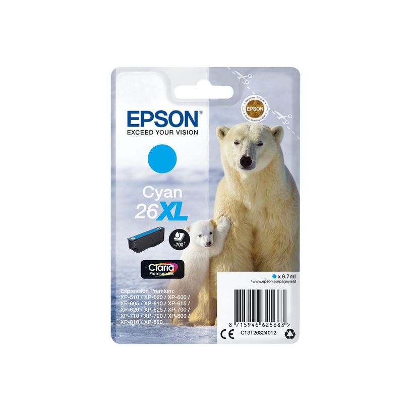 8715946519043-Epson 26XL Ours Polaire - cyan - cartouche d'encre originale-P_79380190_1-0
