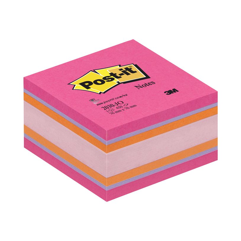 3134375487771-Cube Post-it Couleurs Plaisir Intense - 76 x 76 mm-P_79380224_2-0