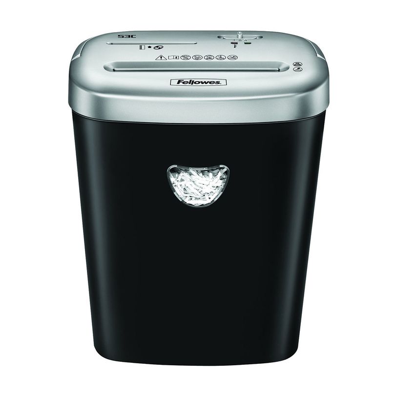 0043859646906-Fellowes Powershred 53C - destructeur de documents coupe croisée - 10 feuilles - Corbeille-P_79380251_3-0