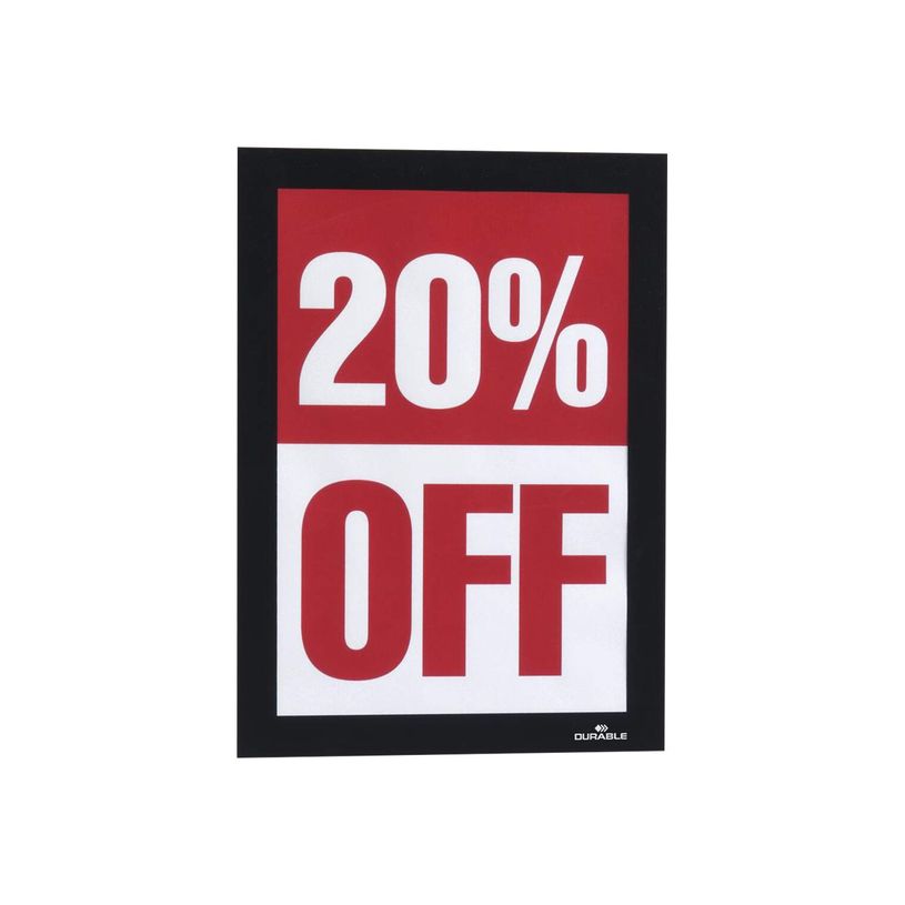 4005546405964-Durable Duraframe - Cadre d'affichage adhésif repositionnable - A5 - noir-P_79380354_2-1