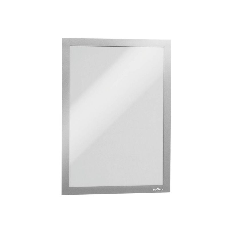 4005546406039-Durable Duraframe - Cadre d'affichage adhésif repositionnable - A4 - argent-P_79380356_1-0