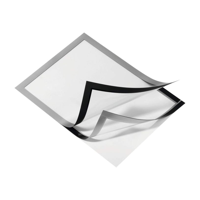 4005546406039-Durable Duraframe - Cadre d'affichage adhésif repositionnable - A4 - argent-P_79380356_3-2